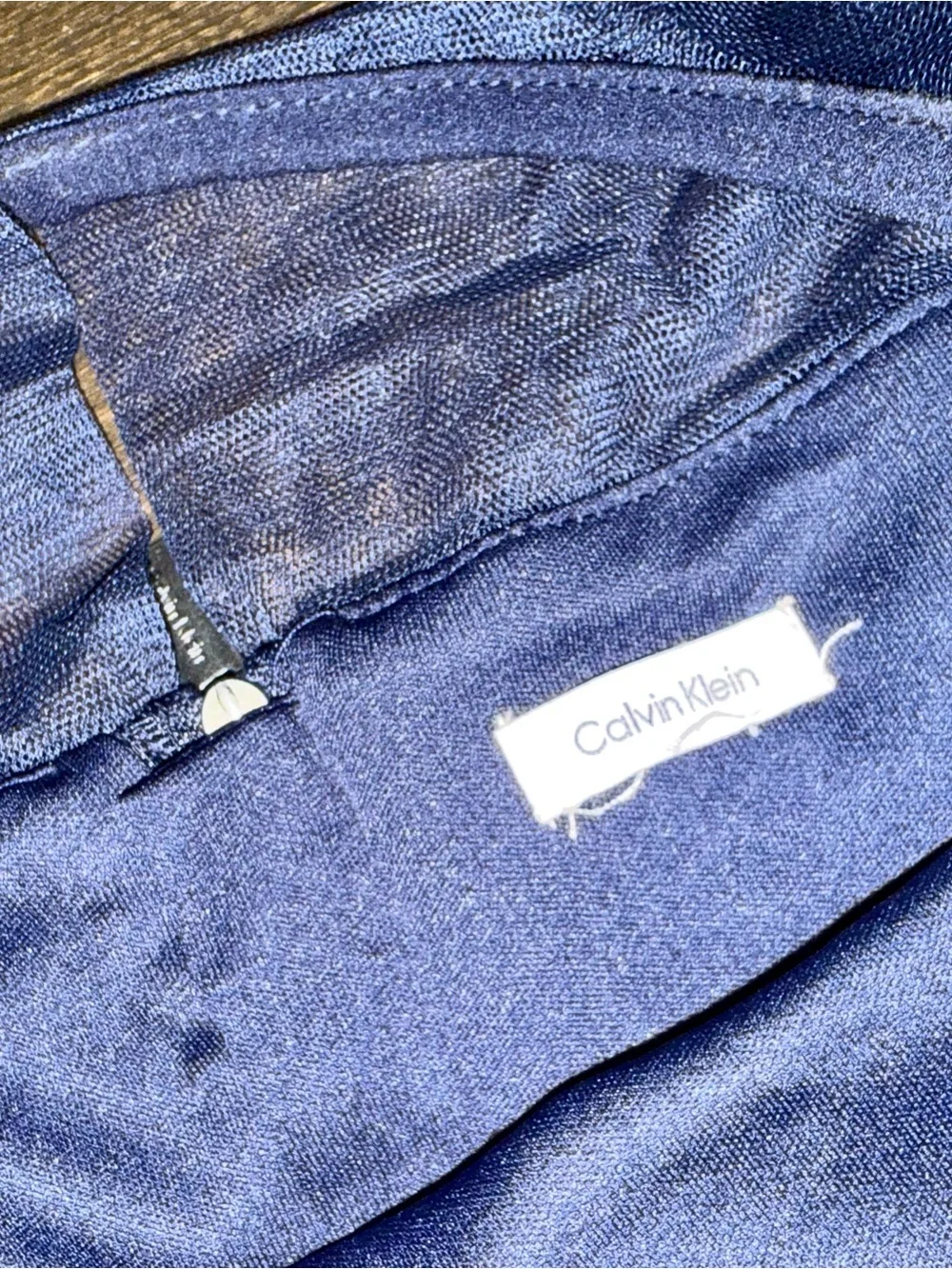 Calvin Klein Navy Bow-Detail Party Dress Size 14